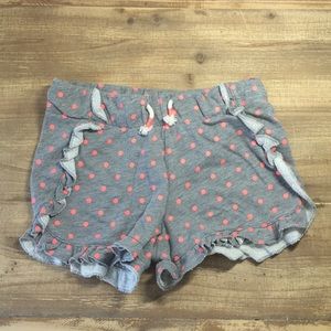 Girls ruffled polkadot shorts